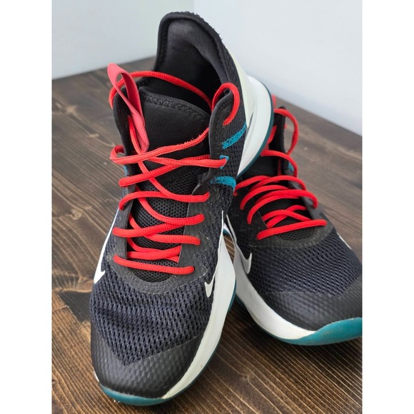 Nike LeBron Witness 4 Men\'s Sneakers Size 10.5 Black White Red Mid Top‎ Sneakers